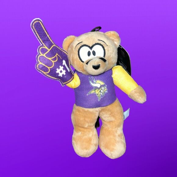 NWT Good Stuff MN Viking Bear NFL Football Plush Stuffed Animal - Picture 4 of 4